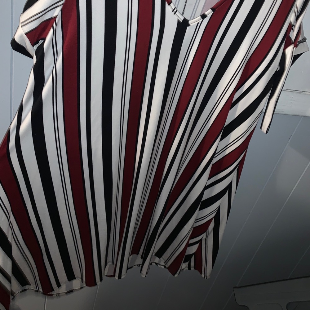 red black and white strip dress!